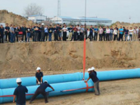 煙臺PVC-UH給水管施工案例